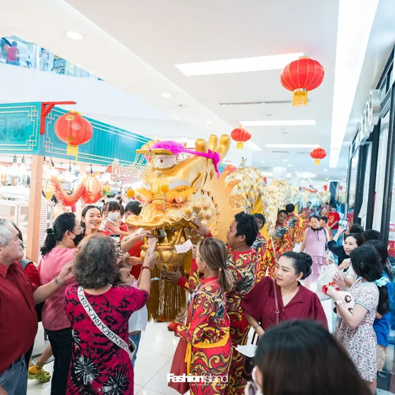 เชิดสิงโต เชิดมังกรทอง ตรุษจีน ห้างแฟชั่นไอส์แลนด์