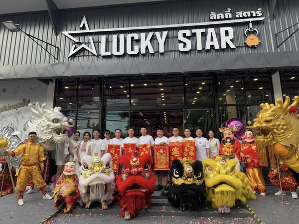 มังกรทอง มังกรเงิน สิงโต Grand opening LUCKY STAR
